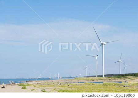 秋田縣風力發電示意圖 秋田縣風力發電示意圖 106119000