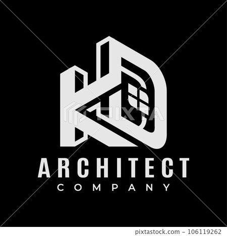 Premium Vector | Monogram kd logo design, creative letter logo for business  and company