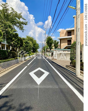 Residential area scenery, summer around Tsurumaki 5-chome, Setagaya-ku 106119866