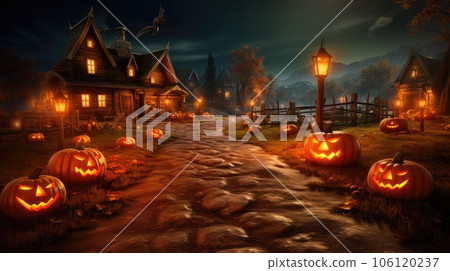 Happy Halloween and Scary Night background Happy Halloween and Scary Night background 106120237
