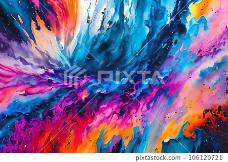 Water color or oil painting fine art illustration of abstract splash flame fire spray brush dropping artistic print digital art.  Water color or oil painting fine art illustration of abstract splash flame fire spray brush dropping artistic print digital art.  106120721