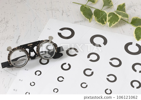 eye test and glasses eye test and glasses 106121062