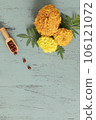 Marigold and supplement background material 106121072