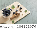 Blueberry and supplement fashionable plate 106121076