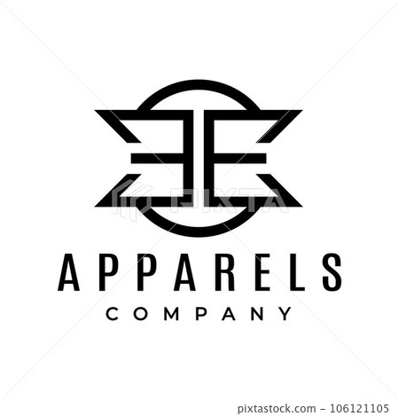 Modern letter E EE logo design template. Minimalist EE acronym logo vector. 106121105