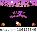 Halloween cute background material 106121346