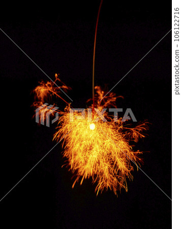 Sparklers, summer tradition, black background Sparklers, summer tradition, black background 106122716