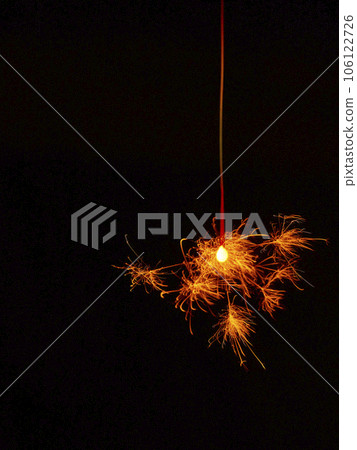 Sparklers, summer tradition, black background Sparklers, summer tradition, black background 106122726