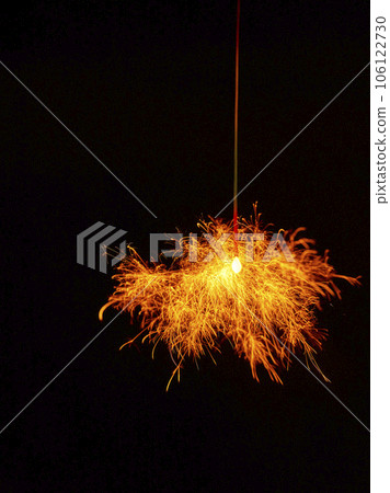 Sparklers, summer tradition, black background Sparklers, summer tradition, black background 106122730