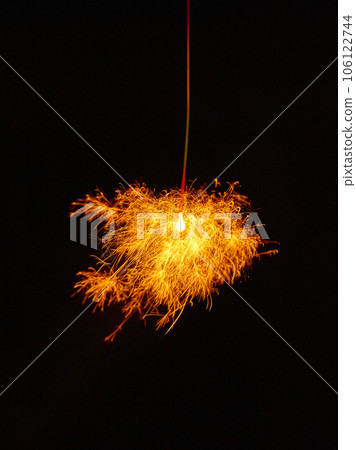 Sparklers, summer tradition, black background Sparklers, summer tradition, black background 106122744