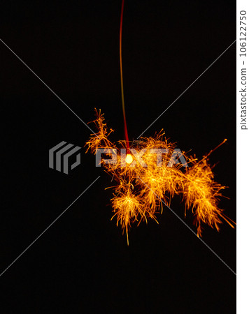 Sparklers, summer tradition, black background Sparklers, summer tradition, black background 106122750
