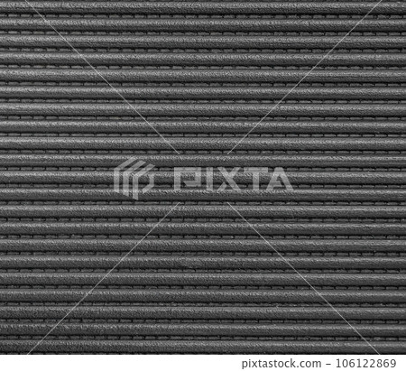 Elastic rubber texture in black color. line strange, close up shot 106122869