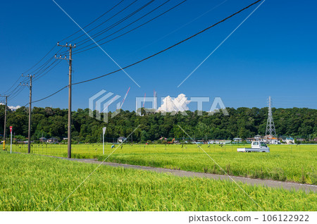Rural scenery of Nakatsu, summer countryside, farming village 106122922