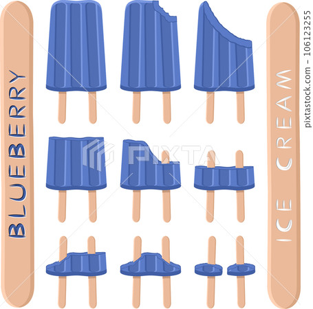 Big set various sweet tasty natural ice cream 106123255