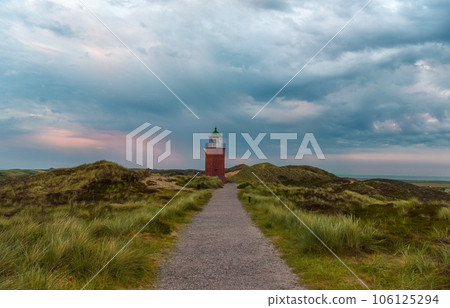 Beautiful evening landscape on Sylt island, Germany 106125294