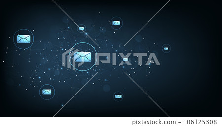 Email communication and digital marketing concept. Email communication and digital marketing concept. 106125308