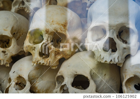 金邊殺戮場供奉的頭骨 金邊殺戮場供奉的頭骨 106125902