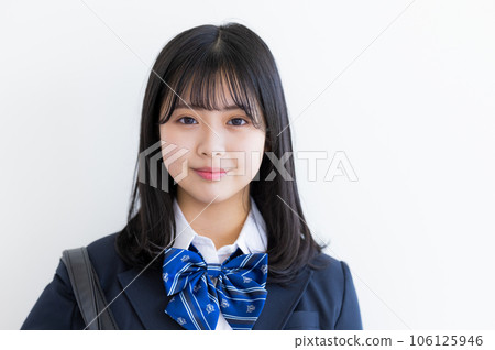 Schoolgirl in uniform High school junior high school 106125946