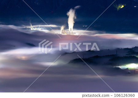 「埼玉縣」秩父的雲海夜景，夢幻般的景色 106126360