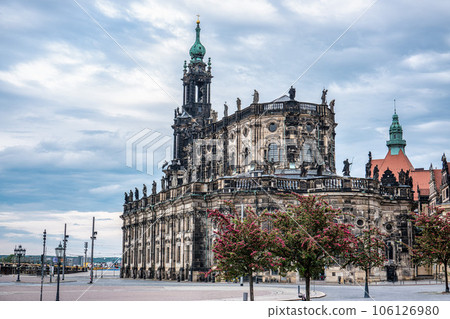 Dresden Cathedral of the Holy Trinity aka Hofkirche Sanctissimae Trinitatis at Dresden, Saxony in Germany 106126980