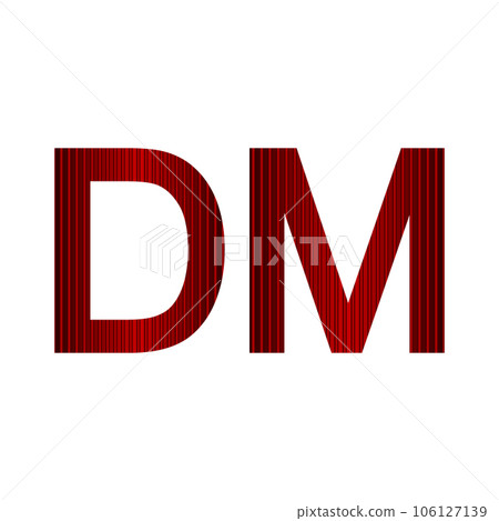 Deutsche mark icon on white. 106127139