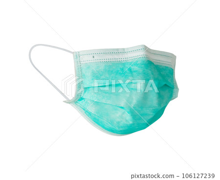 Medical face mask isolated on white background Medical face mask isolated on white background 106127239