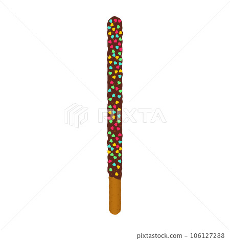 Frosted chocolate chip cookie stick in sprinkles Frosted chocolate chip cookie stick in sprinkles 106127288