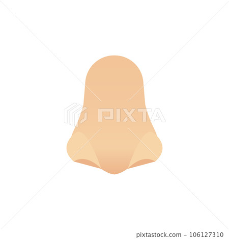 Nose organ icon for smell and rhinoplasty surgery 106127310