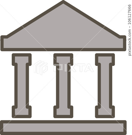 Torii, shrine, bank simple illustration icon Torii, shrine, bank simple illustration icon 106127666