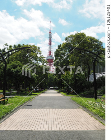 從芝公園四號看到的東京塔 從芝公園四號看到的東京塔 106128401