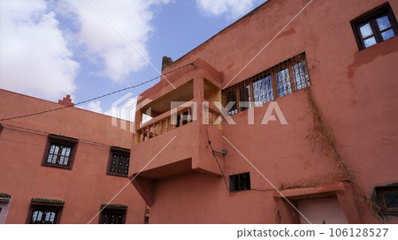 Ait-Ben-Haddou Village on the opposite bank [Morocco] 106128527