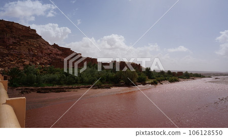 Ait Benhaddou and Azif Ounira River [Morocco] 106128550