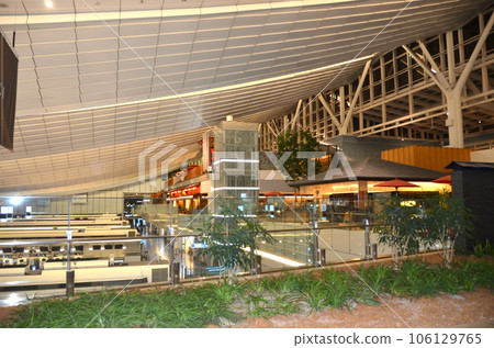 Taken from above the boarding area at Haneda Airport 106129765