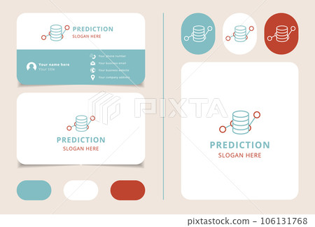 Prediction logo design with editable slogan. Branding book and business card template. Prediction logo design with editable slogan. Branding book and business card template. 106131768