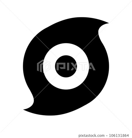 Simple typhoon icon. Hurricane. vector. 106131864
