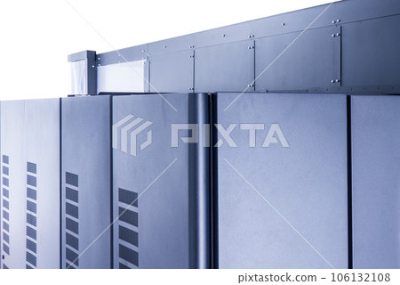 server racks inside datacenter of internet service provider 106132108