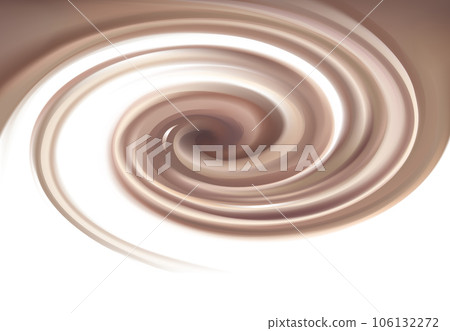 Vector background of swirling chocolate texture 106132272