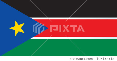 Flag of Sudan. Vector drawing icon 106132318