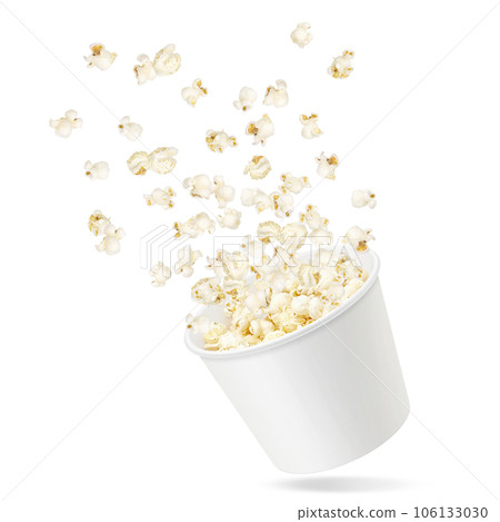 popcorn illustration real 106133030