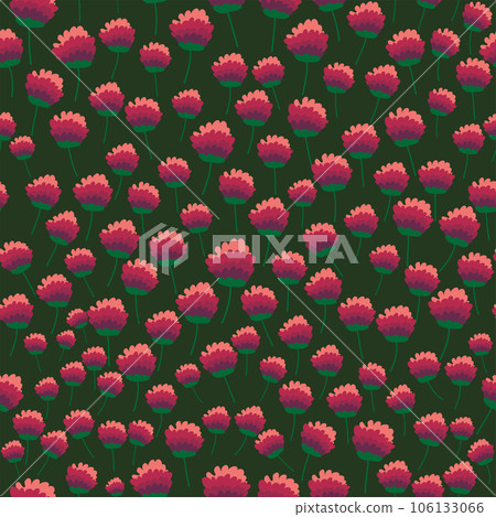 Clover blooming pink seamless pattern. St. Patrick's Day seamless pattern 106133066