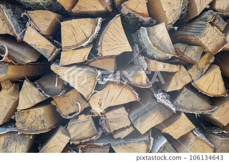 firewood background of chopped wood for kindling and heating the house Close-up. a woodpile with stacked firewood. the texture of the birch tree. banner firewood background of chopped wood for kindling and heating the house Close-up. a woodpile with stacked firewood. the texture of the birch tree. banner 106134643