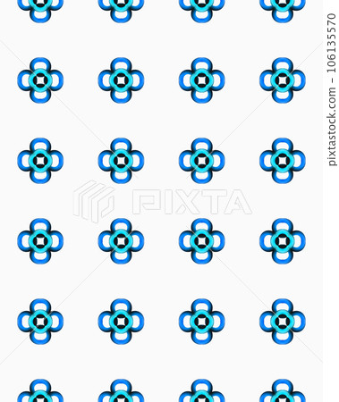 Seamless abstract ornament Geometric bright colored pattern with various elements backgrounds. 106135570