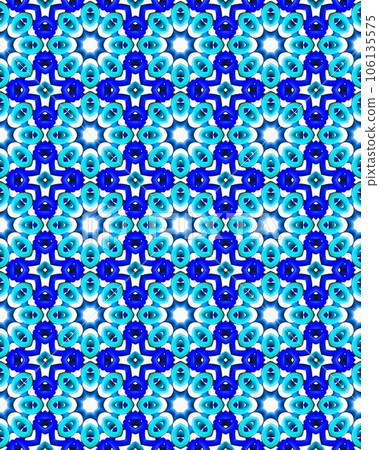 Seamless abstract ornament Geometric bright colored pattern with various elements backgrounds. 106135575