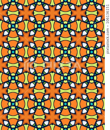mosaic Seamless pattern background Symmetric vintage fabric texture Decor for design trendy fashion mosaic Seamless pattern background Symmetric vintage fabric texture Decor for design trendy fashion 106136151