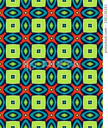 mosaic Seamless pattern background Symmetric vintage fabric texture Decor for design trendy fashion mosaic Seamless pattern background Symmetric vintage fabric texture Decor for design trendy fashion 106136161