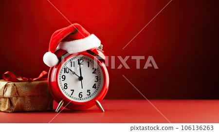 Santa is coming christmas countdown timer Vector Image