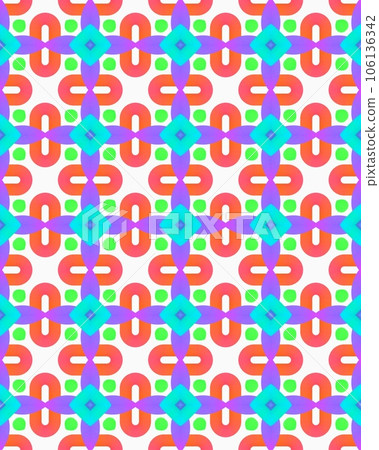Seamless multicolored gradient element seamless pattern with Fresh modern shapes repeat background Seamless multicolored gradient element seamless pattern with Fresh modern shapes repeat background 106136342