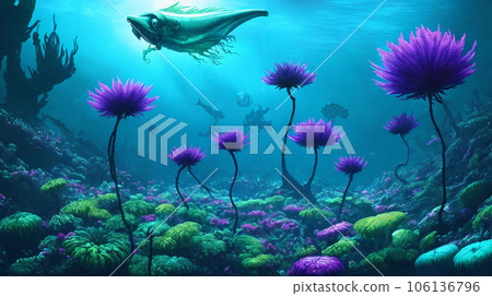 異世界風光水下植物和生物3 異世界風光水下植物和生物3 106136796