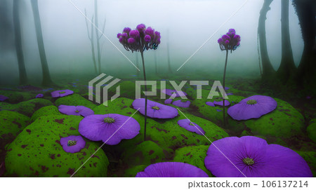 Scenery of another world Strange plant 5 106137214