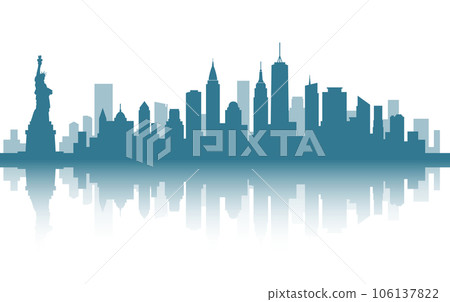 Background material by the scenery of the cityscape of New York, USA 106137822